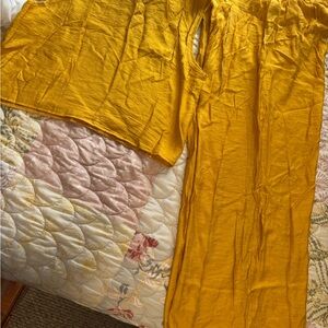 Source Unknown Mustard Yellow Two-Piece Set